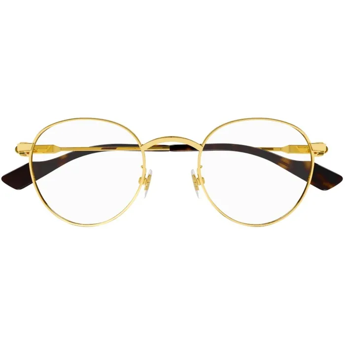 Rings Gucci Gucci Mens Eyeglasses Gold Metal Round Shape Frame Demo Lens 48 mm GG1222O 002