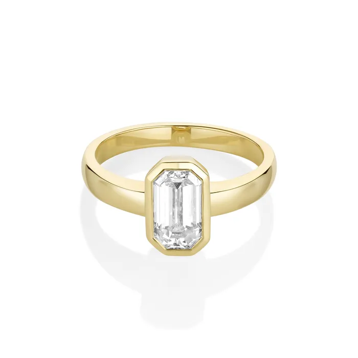Rings Marrow Fine 154ct Emerald Cut Diamond Ring
