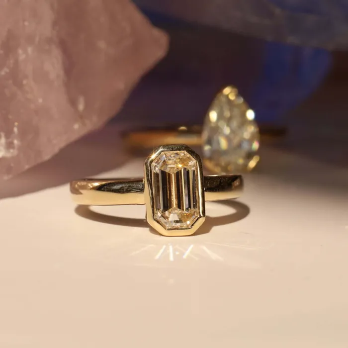 Rings Marrow Fine 154ct Emerald Cut Diamond Ring