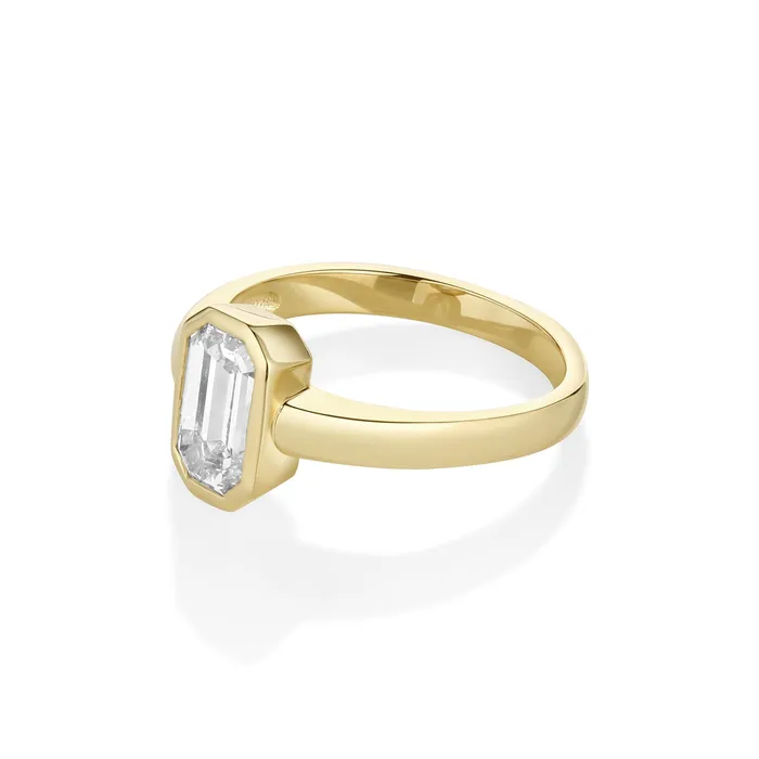 Rings Marrow Fine 154ct Emerald Cut Diamond Ring