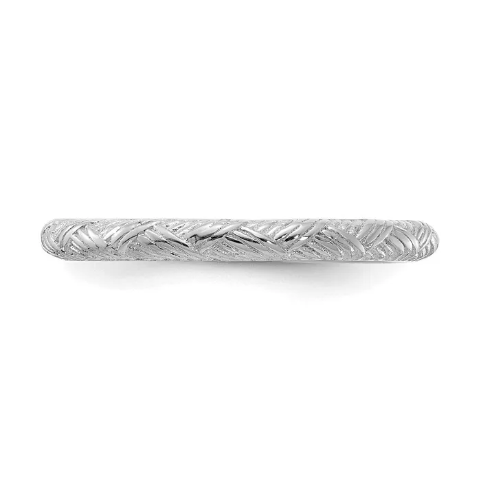 Rings Stackable Expressions Sterling Silver Stackable Expressions Rhodiumplated Polished Ring QSK2053 Rings Stackable Expressions Sterling Silver Stackable Expressions Rhodiumplated Polished Ring QSK2053