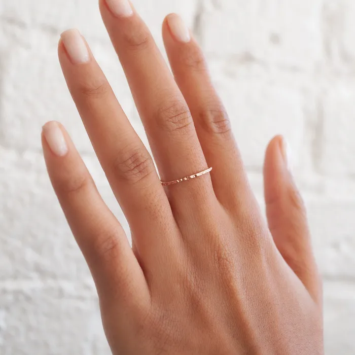 Rings T Kahres Rose Gold Urchin Stack Ring