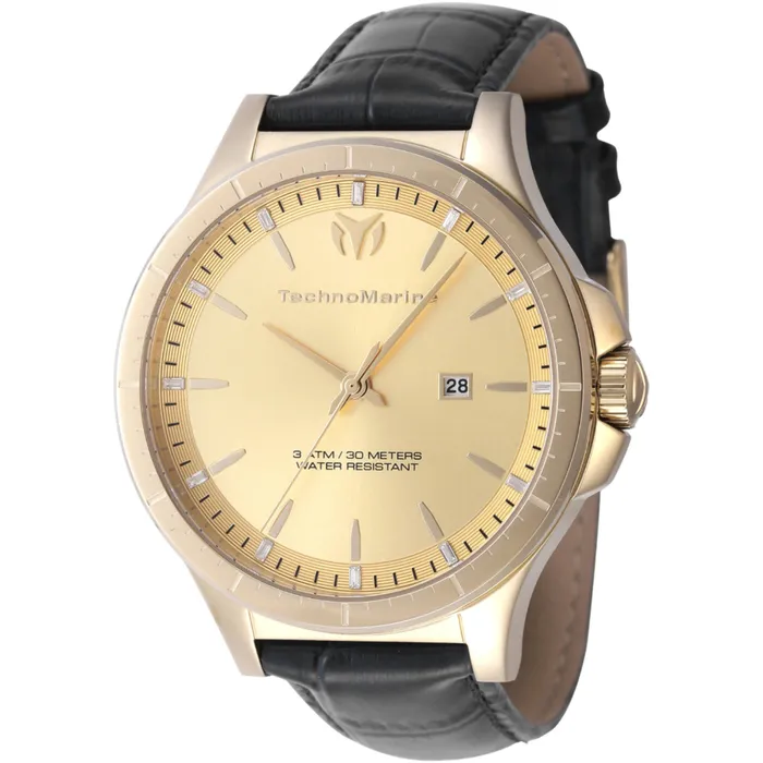 Rings TechnoMarine Technomarine Mens Watch MoonSun Quartz Gold Tone Dial Black Strap Date TM822016 Rings TechnoMarine Technomarine Mens Watch MoonSun Quartz Gold Tone Dial Black Strap Date TM822016