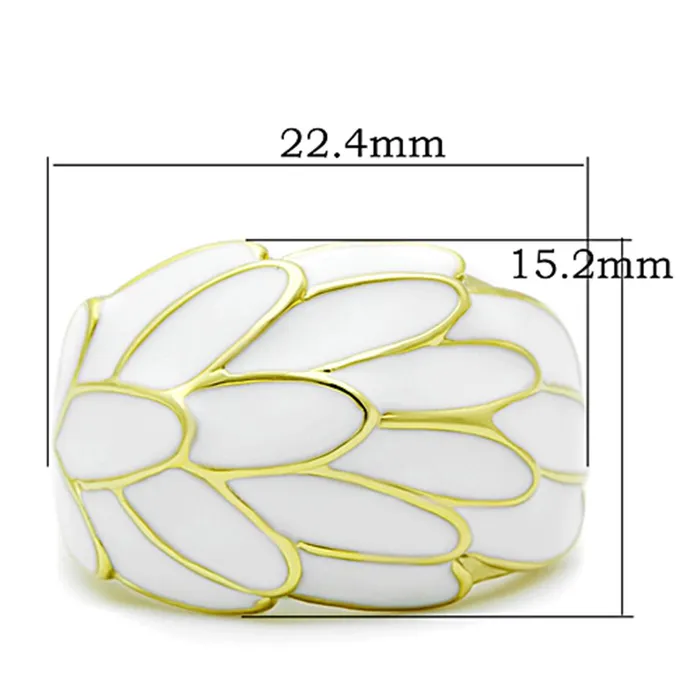 Rings TK1387 IP GoldIon Plating Stainless Steel Ring with No Stone Alamode
