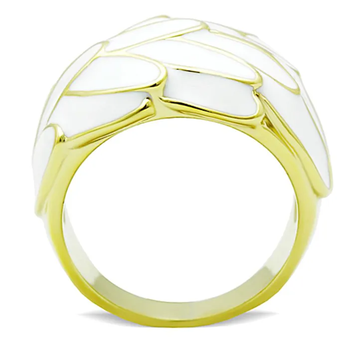 Rings TK1387 IP GoldIon Plating Stainless Steel Ring with No Stone Alamode