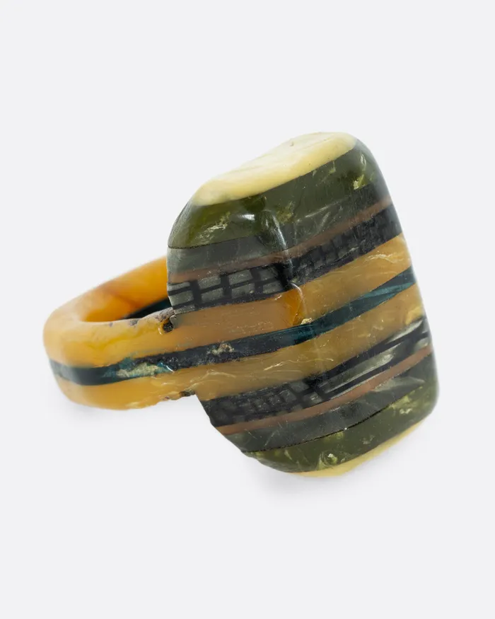 Rings VINTAGE Celluloid Prison Art Ring Rings VINTAGE Celluloid Prison Art Ring