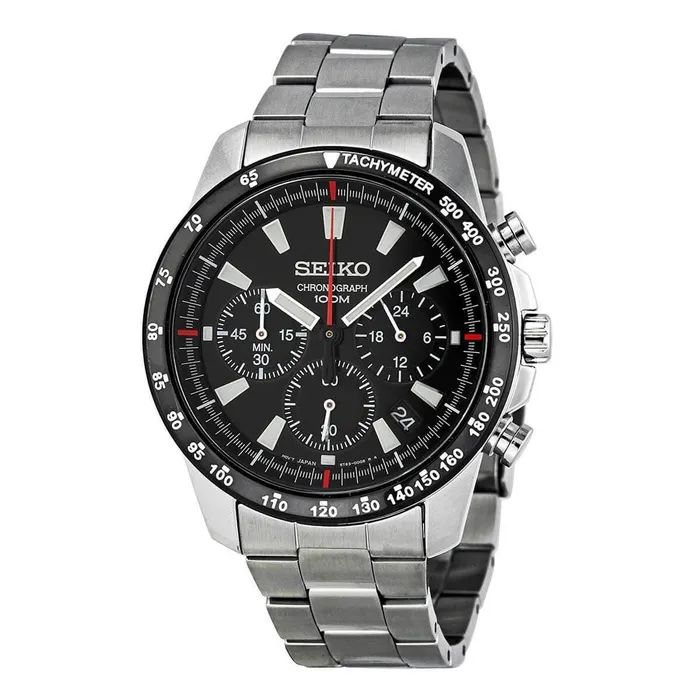 Seiko Bracelets Seiko Mens Chronograph Watch Black Dial Stainless Steel Bracelet SSB031P1 Seiko Bracelets Seiko Mens Chronograph Watch Black Dial Stainless Steel Bracelet SSB031P1