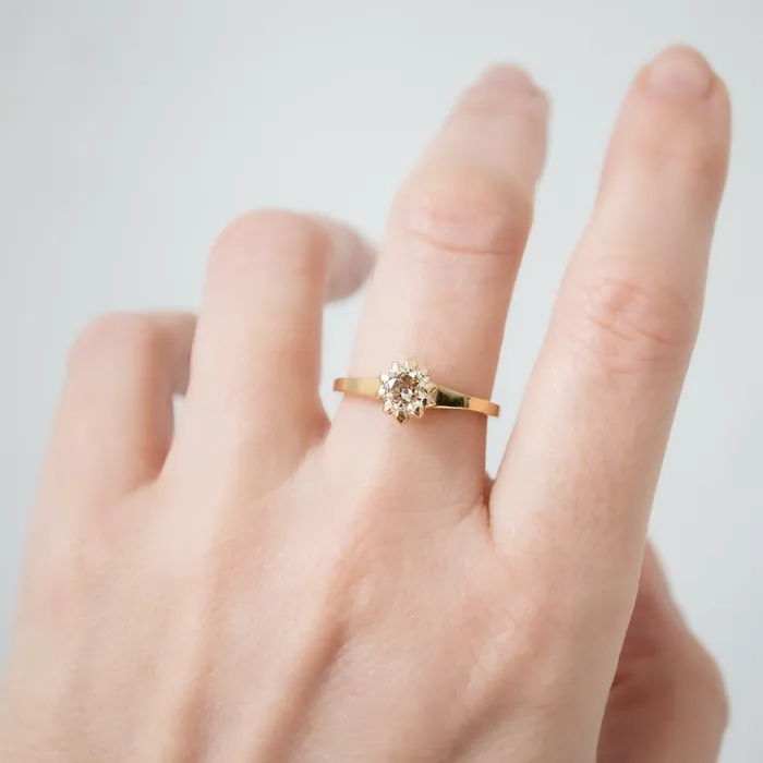 Solaria Diamond Ring Lauren Wolf Jewelry Rings