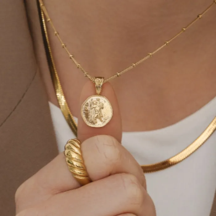 St Christopher Necklace Stay Safe Wherever You Go VVS Jewelry Necklaces