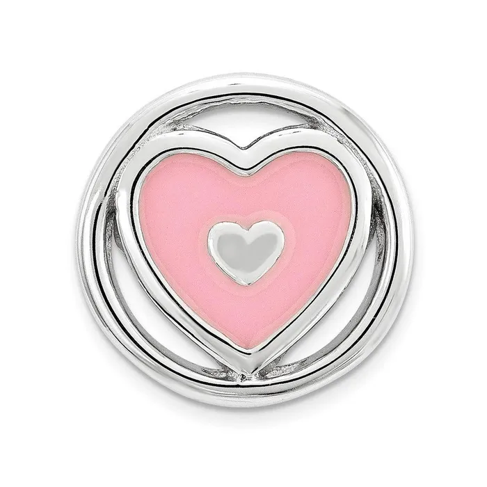 Stackable Expressions Necklaces Sterling Silver Stackable Expressions Small Pink Enameled Heart Chain Slide Stackable Expressions Necklaces Sterling Silver Stackable Expressions Small Pink Enameled Heart Chain Slide