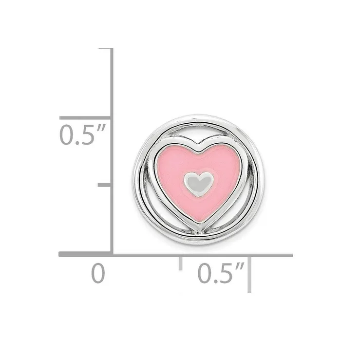 Stackable Expressions Necklaces Sterling Silver Stackable Expressions Small Pink Enameled Heart Chain Slide Stackable Expressions Necklaces Sterling Silver Stackable Expressions Small Pink Enameled Heart Chain Slide