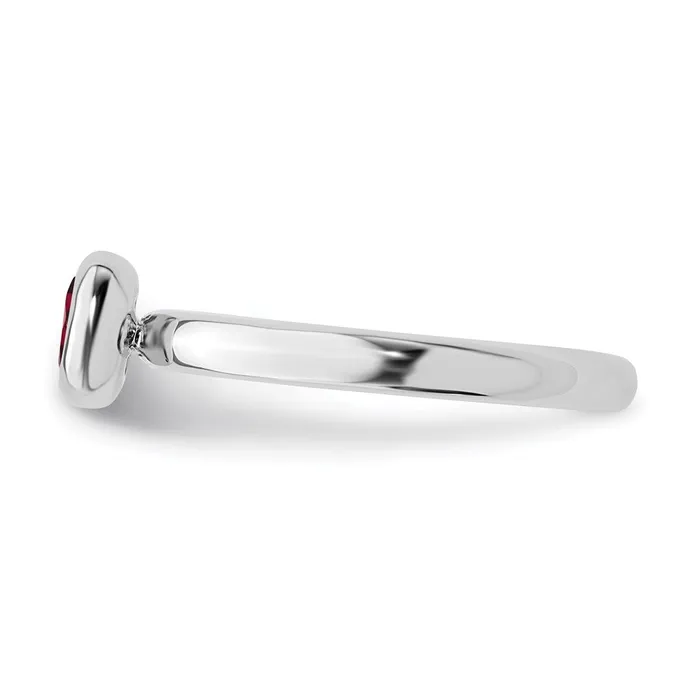Stackable Expressions Rings Sterling Silver Stackable Expressions Cushion Cut Garnet Ring QSK446 Stackable Expressions Rings Sterling Silver Stackable Expressions Cushion Cut Garnet Ring QSK446