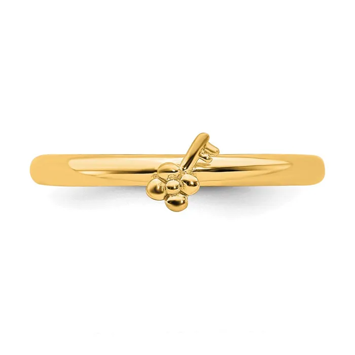 Sterling Silver Stackable Expressions Yellowplated Key Ring QSK1962 Stackable Expressions Rings Sterling Silver Stackable Expressions Yellowplated Key Ring QSK1962 Stackable Expressions Rings