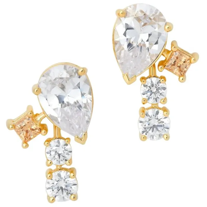 Swarovski Earrings Swarovski Womens Earrings Film PC Gold Tone and Czech White Crystal Drop 5572835 Swarovski Earrings Swarovski Womens Earrings Film PC Gold Tone and Czech White Crystal Drop 5572835
