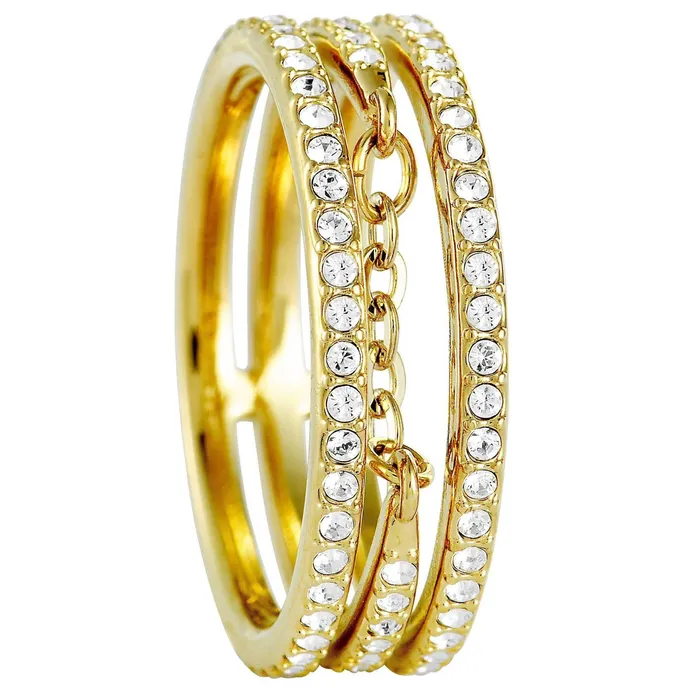 Swarovski Rings Swarovski Womens Ring Fine Yellow Gold and Clear Crystal Pave Size 675 5231648 Swarovski Rings Swarovski Womens Ring Fine Yellow Gold and Clear Crystal Pave Size 675 5231648