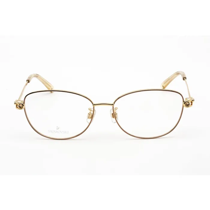 Swarovski Womens Eyeglasses Shiny Deep Gold Cat Eye Metal Frame SK5403D 030 Swarovski Earrings