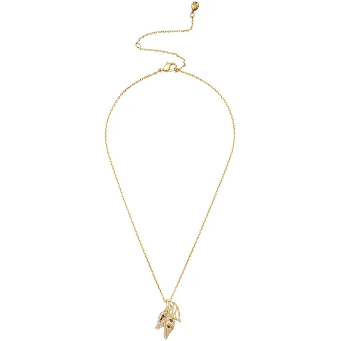Swarovski Womens Pendant Necklace Graceful Bloom Yellow Gold Tone Leaves 5511813 Swarovski Necklaces Swarovski Womens Pendant Necklace Graceful Bloom Yellow Gold Tone Leaves 5511813 Swarovski Necklaces