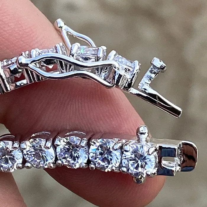 Tennis Bracelet 316L Stainless Steel Iced AAA CZ One Row 8 Bling Cartel Admin Bracelets