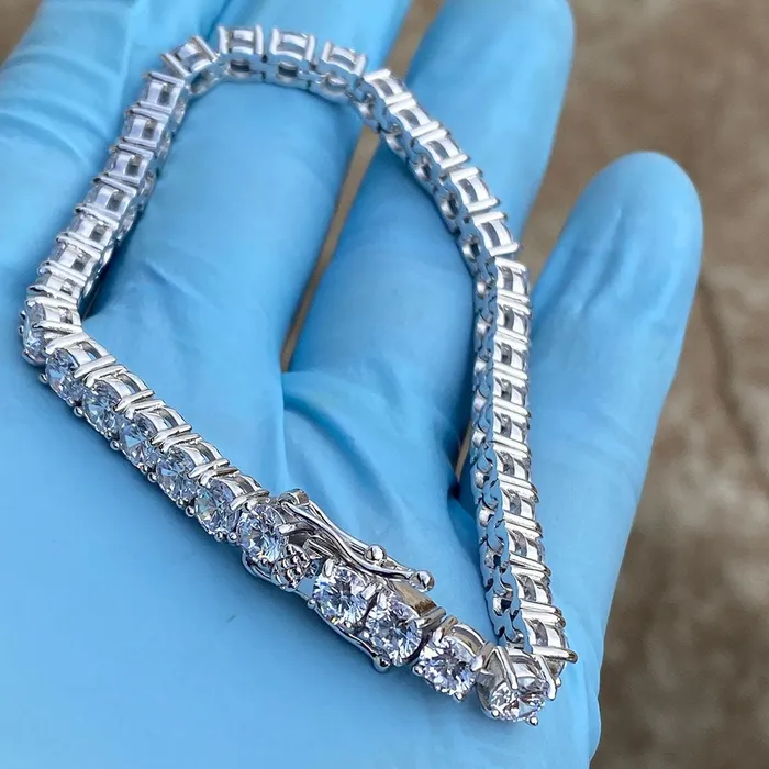 Tennis Bracelet 316L Stainless Steel Iced AAA CZ One Row 8 Bling Cartel Admin Bracelets