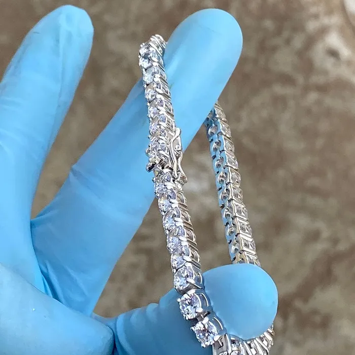 Tennis Bracelet 316L Stainless Steel Iced AAA CZ One Row 8 Bling Cartel Admin Bracelets