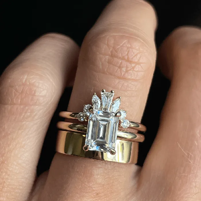 The Annette Emerald Cut Engagement Ring Marrow Fine Rings