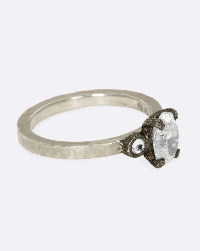 TODD POWNELL Rings Palladium Diamond Trio Ring