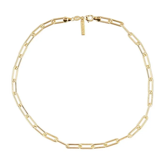 VVS Jewelry Necklaces 18k Stainless Steel Paper Clip Necklace BOGO