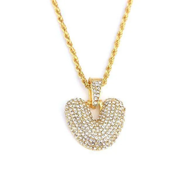 VVS Jewelry Necklaces Hailey Bieber Initial Bubble Letter Necklace
