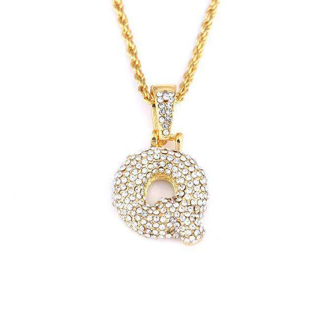 VVS Jewelry Necklaces Hailey Bieber Initial Bubble Letter Necklace