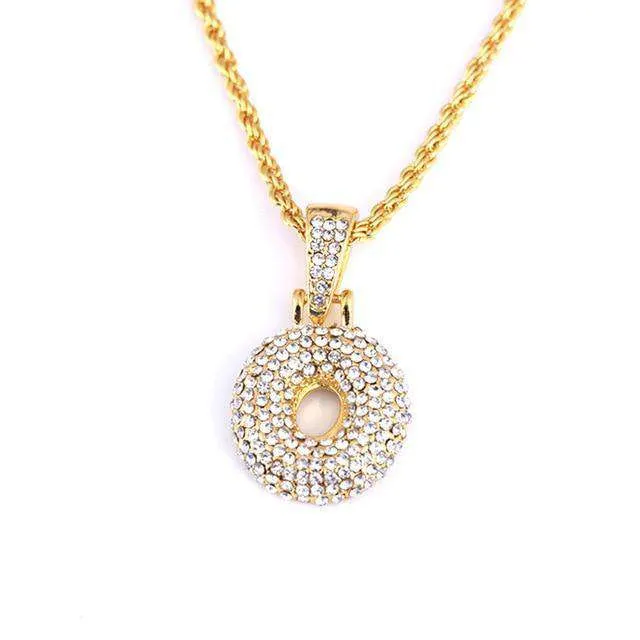 VVS Jewelry Necklaces Hailey Bieber Initial Bubble Letter Necklace
