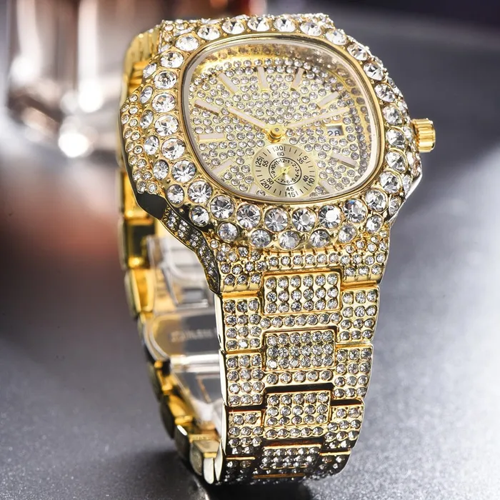 VVS Jewelry Watches VVS Jewelry Chronograph Shine Iced out Watch