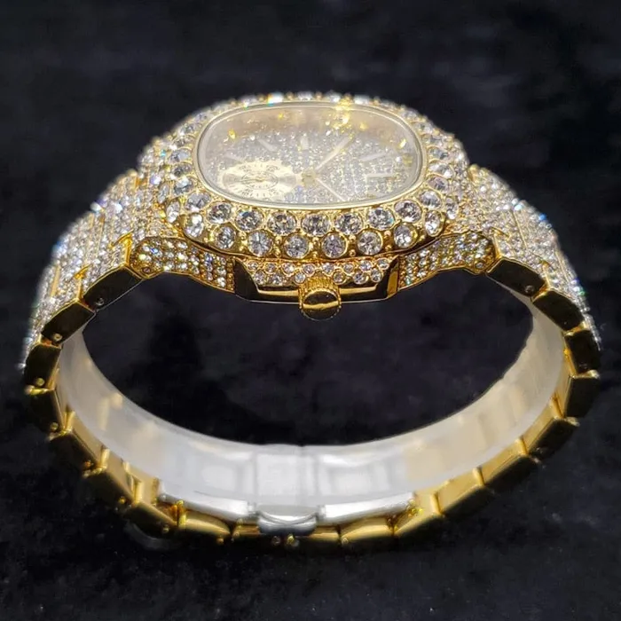 VVS Jewelry Watches VVS Jewelry Chronograph Shine Iced out Watch