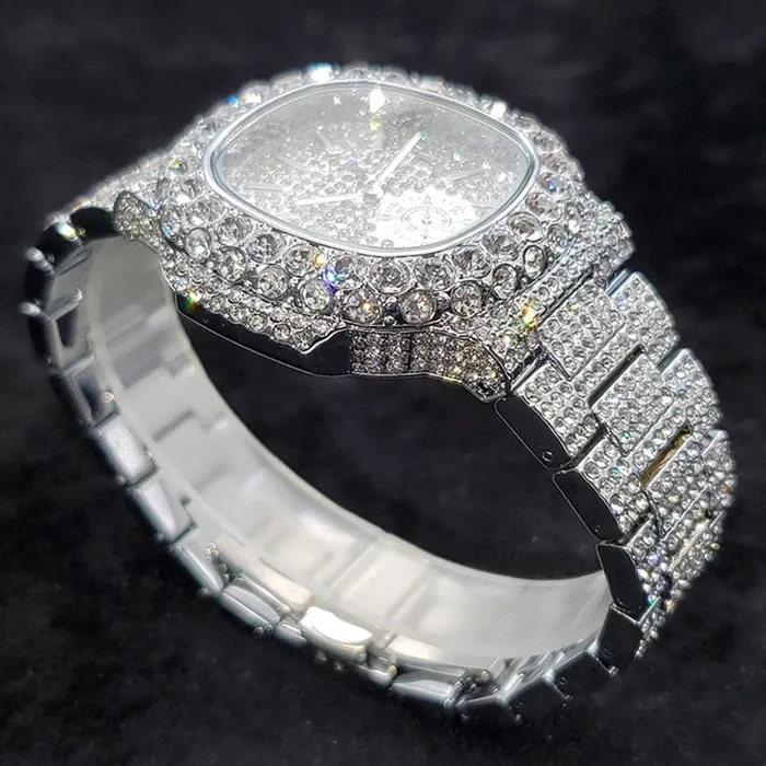 VVS Jewelry Watches VVS Jewelry Chronograph Shine Iced out Watch