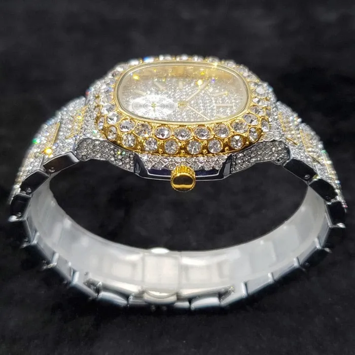VVS Jewelry Watches VVS Jewelry Chronograph Shine Iced out Watch