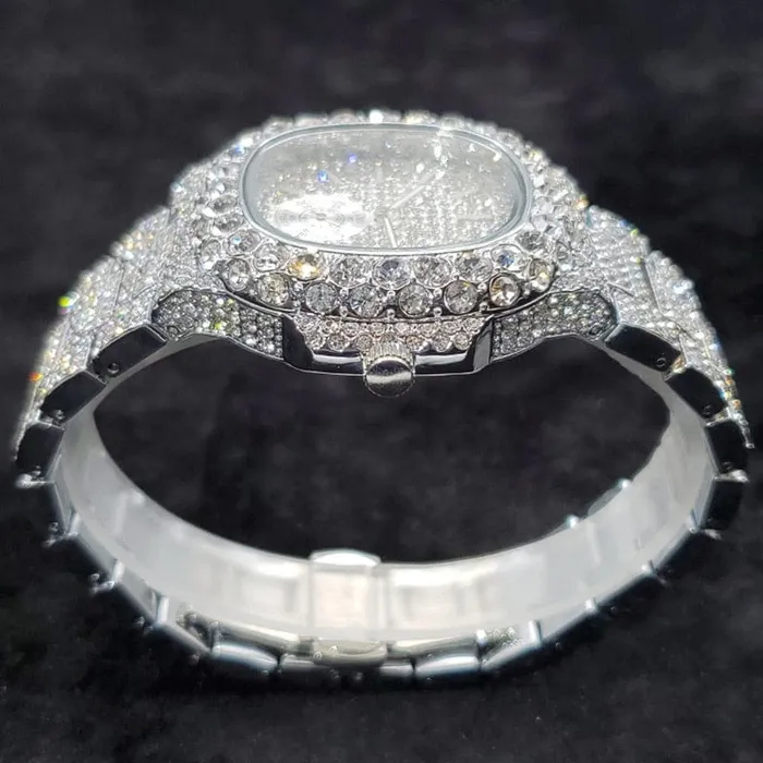 VVS Jewelry Watches VVS Jewelry Chronograph Shine Iced out Watch