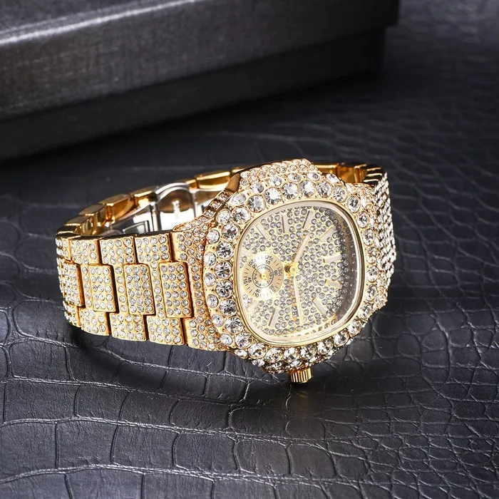 VVS Jewelry Watches VVS Jewelry Chronograph Shine Iced out Watch