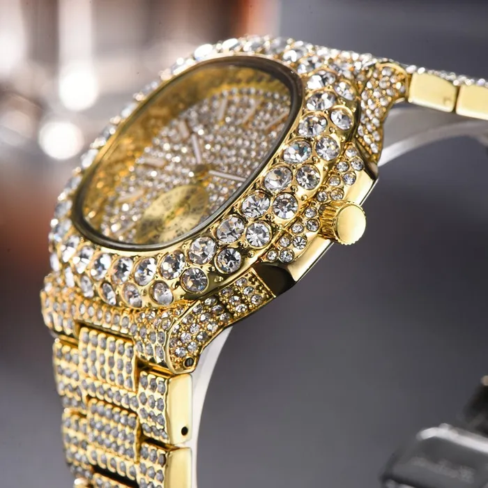VVS Jewelry Watches VVS Jewelry Chronograph Shine Iced out Watch