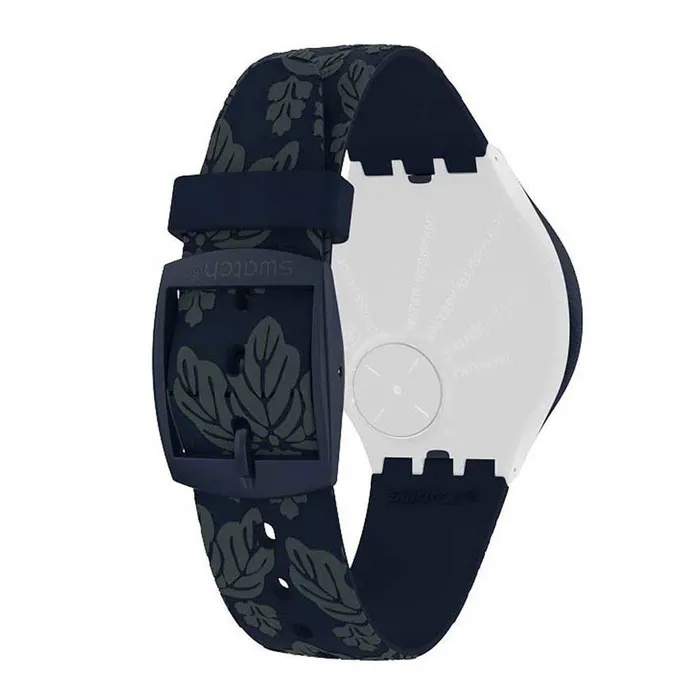 Watches Swatch Swatch Womens Strap Watch New Skin Skinwall Swiss Quartz White Dial Blue SVON102 Watches Swatch Swatch Womens Strap Watch New Skin Skinwall Swiss Quartz White Dial Blue SVON102