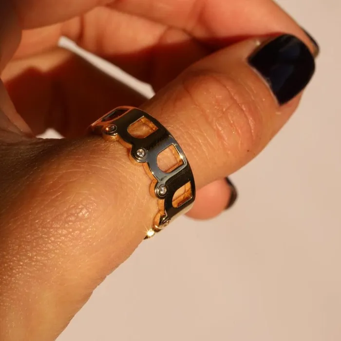 White Diamond Arches Band Marrow Fine Rings White Diamond Arches Band Marrow Fine Rings