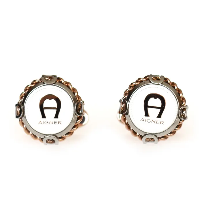 Aigner Earrings Aigner Cufflink Rose Gold Plated