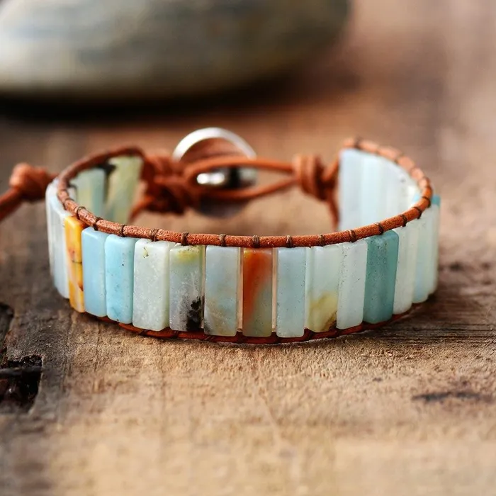 Amazonite Stone Tree Of Life Bracelet WickedAF Bracelets