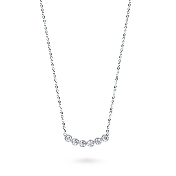BERRICLE Necklaces Bubble CZ Pendant Necklace in Sterling Silver