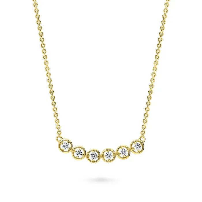 BERRICLE Necklaces Bubble CZ Pendant Necklace in Sterling Silver