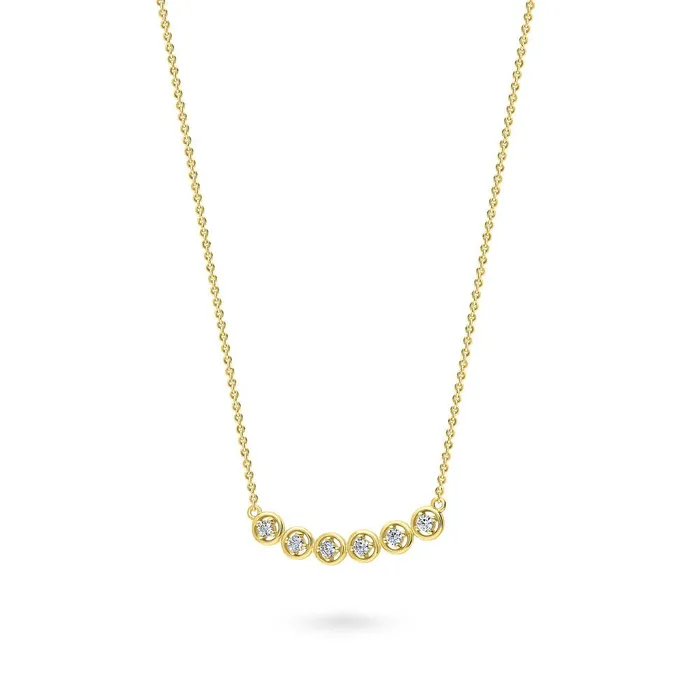 BERRICLE Necklaces Bubble CZ Pendant Necklace in Sterling Silver