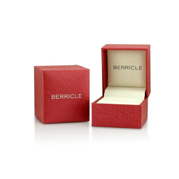 BERRICLE Rings 3Stone Woven 08ct CZ Ring in Sterling Silver