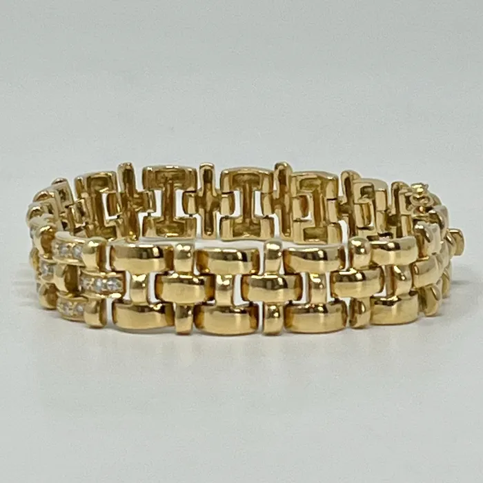 Bracelets 18K Gold Bracelet with Diamonds Jewelry