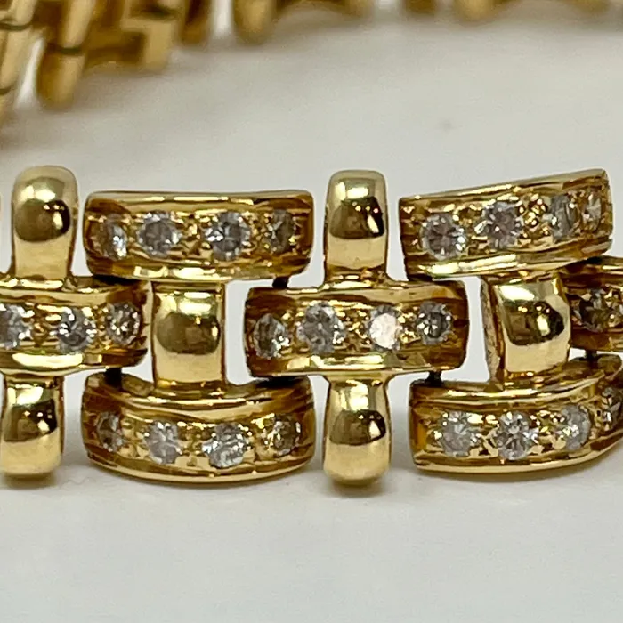 Bracelets 18K Gold Bracelet with Diamonds Jewelry