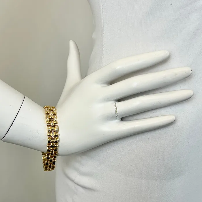 Bracelets 18K Gold Bracelet with Diamonds Jewelry