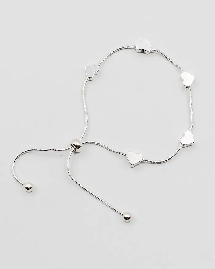 Bracelets check052022 Heart Metal Stud Drawstring Bracelet Bracelets check052022 Heart Metal Stud Drawstring Bracelet