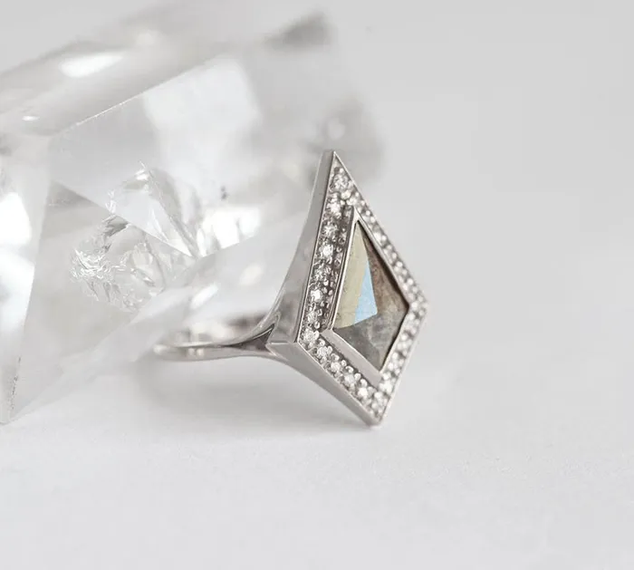 Capucinne Rings Andrea Kite Salt Pepper Diamond Ring